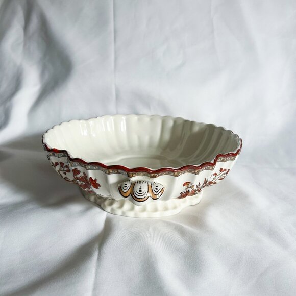 Copeland India Tree Serving Bowl with Handles, Rare - Picture 4 of 13